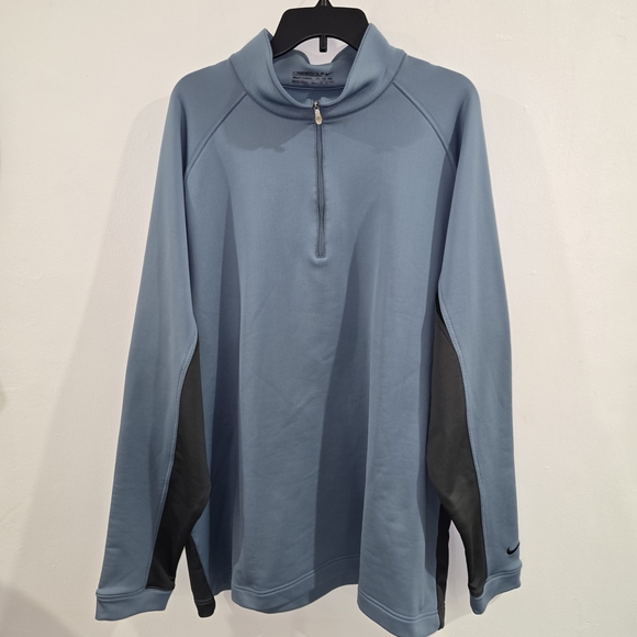 Nike Other - Nike Fit Therma Mens Golf 1/4 Zip Pullover XXL BLUE